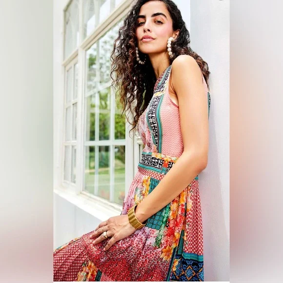 Anthropologie Bhanuni by Jyoti Alessandra Maxi Dress Size 10 - Picture 2 of 11